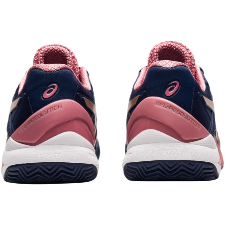 Chaussures ASICS Femme GEL-RESOLUTION 8 Terre Battue Violet/Rose/Blanc AH 2021