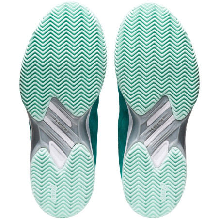 Chaussures ASICS Femme Solution Speed FF Terre Battue Cyan / Blanc AH 2020