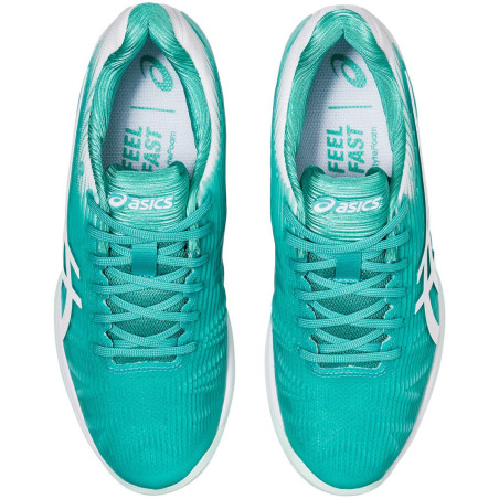 Chaussures ASICS Femme Solution Speed FF Terre Battue Cyan / Blanc AH 2020