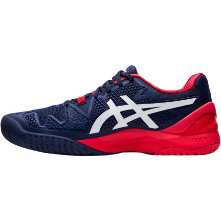 Chaussures ASICS Junior Garçon Gel-Resolution 8 GS Marine / Rouge PE 2020