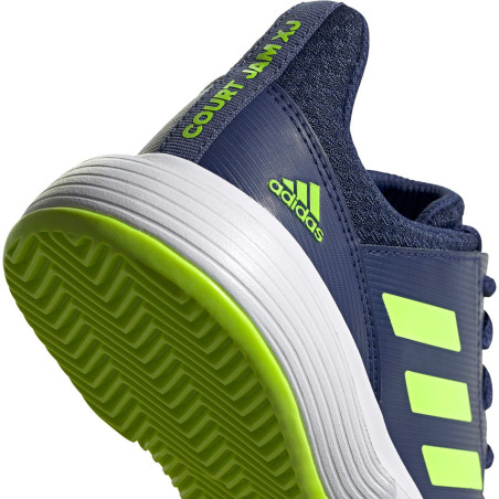 Chaussures ADIDAS Junior CourtJam xJ Marine / Vert AH 2020