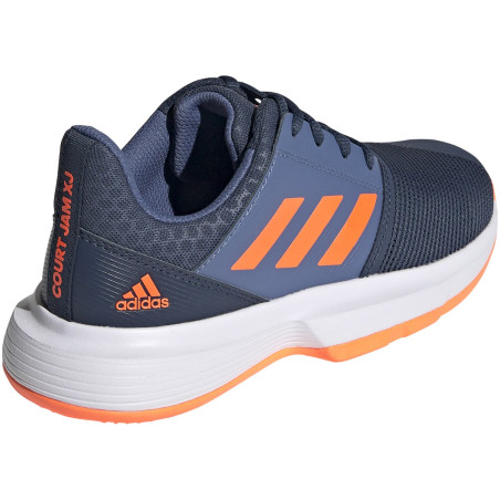 Chaussures ADIDAS Junior COURTJAM xJ Marine / Orange PE 2021