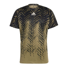 T-Shirt ADIDAS Homme FLIFT PR TEE PB Noir / Kaki AH 2021