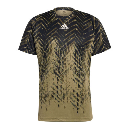 T-Shirt ADIDAS Homme FLIFT PR TEE PB Noir / Kaki AH 2021