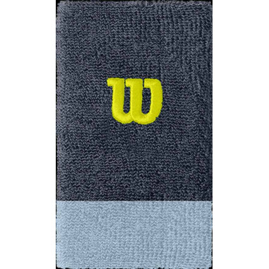 Poignets Eponge WILSON Extra Wide W Gris / Bleu...