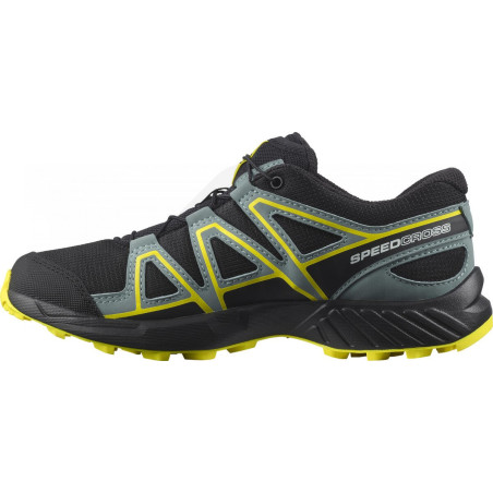 Chaussures Running SALOMON Garçon SPEEDCROSS Noir / Jaune AH 2021