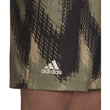 Short ADIDAS Homme PRINTED Short Kaki / Noir AH...