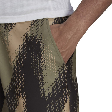 Short ADIDAS Homme PRINTED Short Kaki / Noir AH...