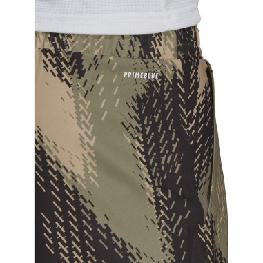 Short ADIDAS Homme PRINTED Short Kaki / Noir AH...