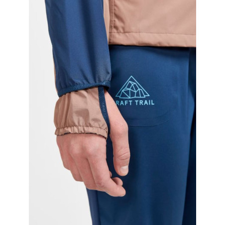 Veste à capuche Running CRAFT Femme PRO TRAIL HYDRO JKT Marron/Bleu/Violet 2022