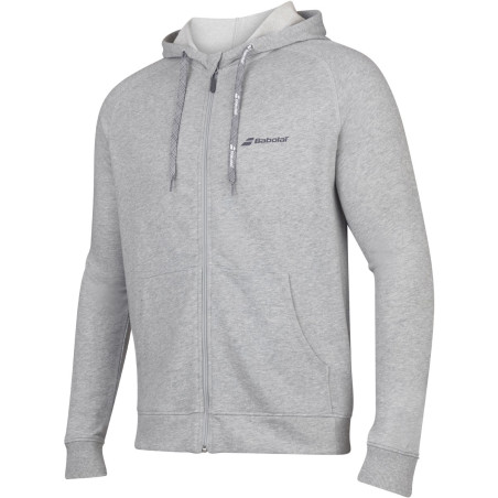 Veste à capuche zipéée BABOLAT Homme EXERCISE Hood Gris PE 2020