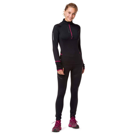Veste demi-zippée Running RAIDLIGHT Femme Wintertrail LS Noir AH 2020