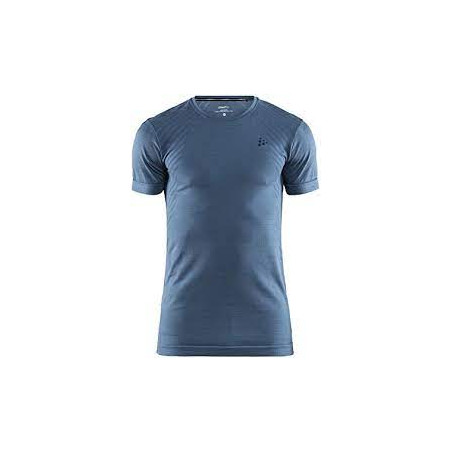T-Shirt Running CRAFT Homme FUSEKNIT COMFORT Light Bleu AH 2021