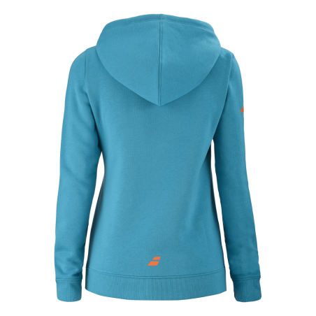 Veste à capuche BABOLAT Femme EXERCISE Hood Sweat Bleu / Orange 2021