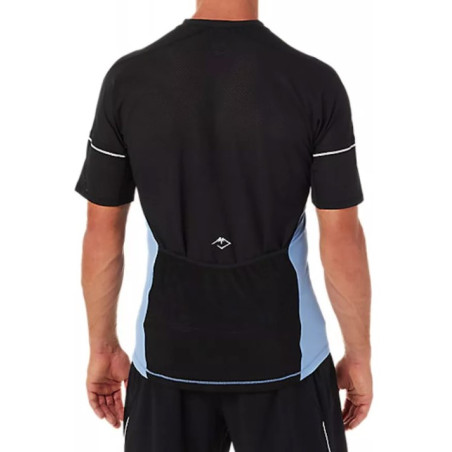 T-Shirt Running ASICS Homme Fujitrail Top Bleu / Noir PE 2022