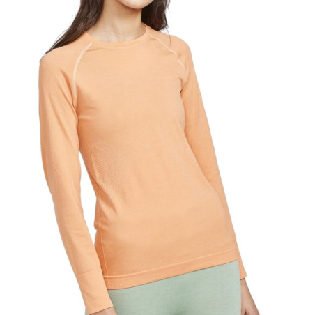 T-SHIRT MANCHES LONGUES CRAFT FEMME DRY ACTIVE COMFORT ORANGE AH 2022