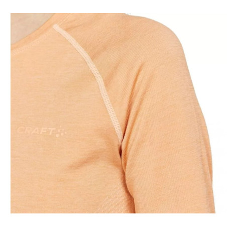 T-SHIRT MANCHES LONGUES CRAFT FEMME DRY ACTIVE COMFORT ORANGE AH 2022