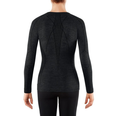 T-Shirt FALKE Femme W Wool Tech Longs ML Gris...