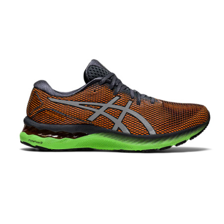 Chaussures Running ASICS Homme GEL-NIMBUS 23 LITE SHOW Orange / Vert AH 2021