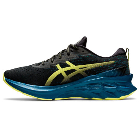 Chaussures Running ASICS Homme NOVABLAST 2 Noir / Jaune / Bleu AH 2021