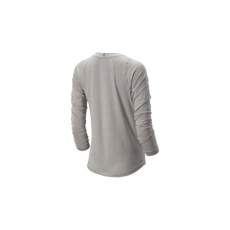 T-Shirt Manches Longues Running NEW BALANCE Femme Seasonaless Gris AH 2019