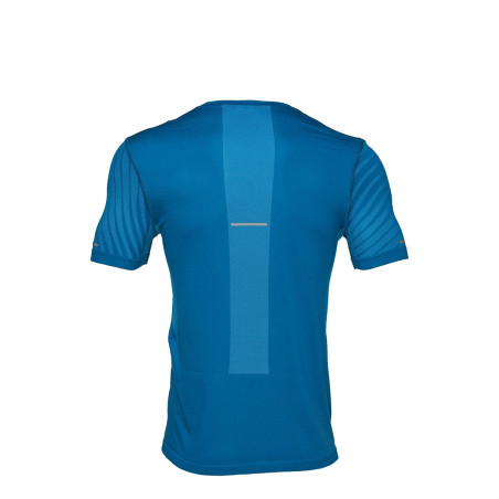 T-Shirt Running ASICS Homme SEAMLESS SS TEXTURE Bleu 2019