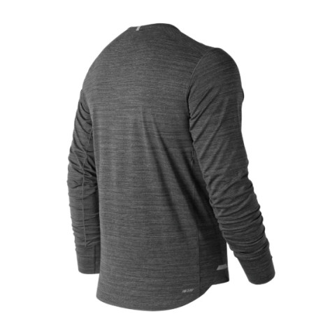 T-Shirt Manches Longues Running NEW BALANCE Homme Seasonaless Gris AH 2018