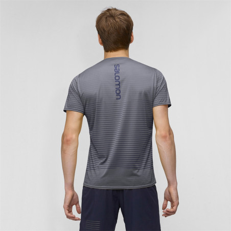 T-Shirt Running SALOMON Homme Sense Tee Gris PE 2020