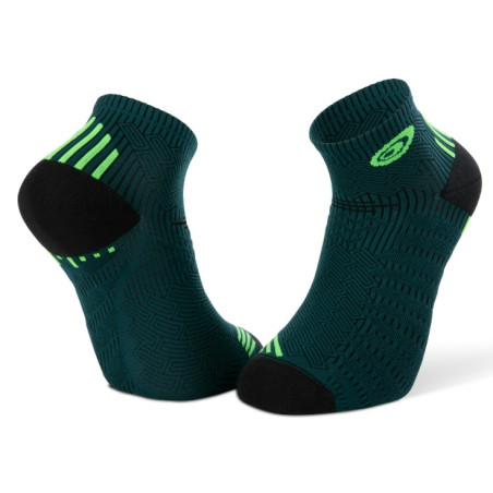 Chaussettes Running BV SPORT Courtes RUN ELITE Vert / Noir 2021