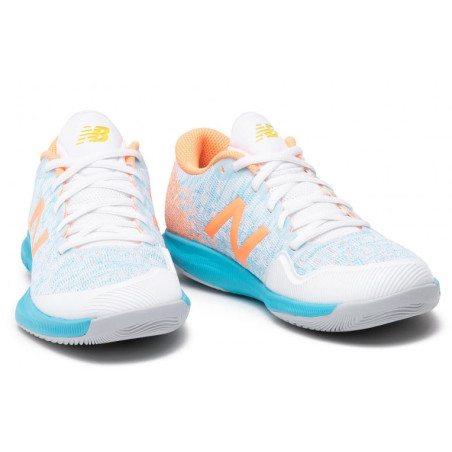 Chaussures NEW BALANCE Femme Court FuelCell 996 Bleu Clair / Orange PE 2021