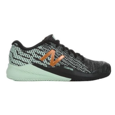 Chaussures NEW BALANCE Femme WC996 V3 Terre Battue Noire / Verte PE 2018