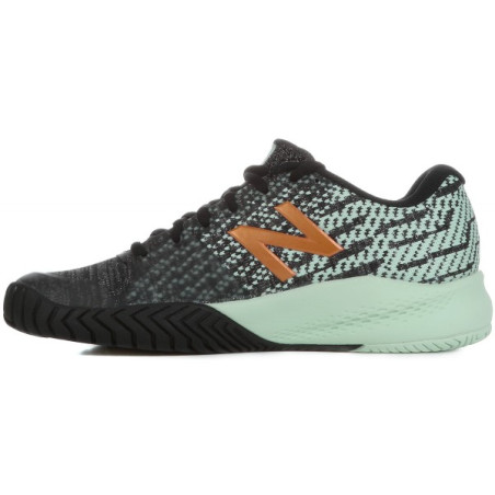Chaussures NEW BALANCE Femme WC996 V3 Noir / Vert / Or PE 2018
