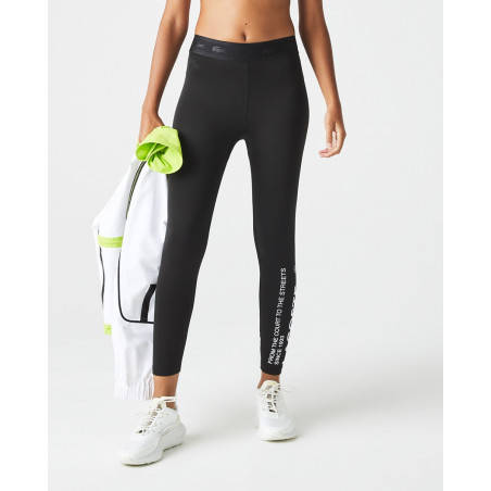 Legging Femme LACOSTE SPORT imprimés Noir / Blanc AH 2022