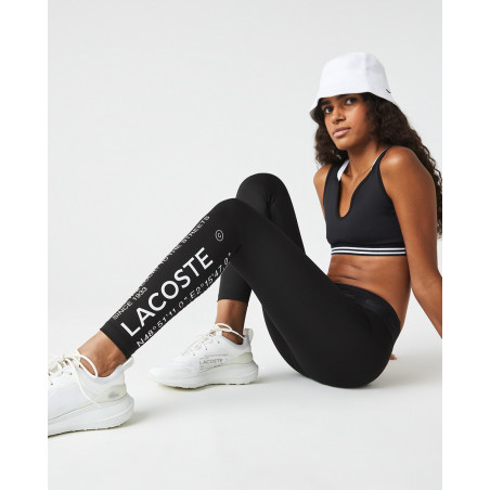 Legging Femme LACOSTE SPORT imprimés Noir / Blanc AH 2022