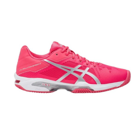 Chaussures ASICS Femme Gel-Solution Speed 3 Clay Rose / Gris PE 2017