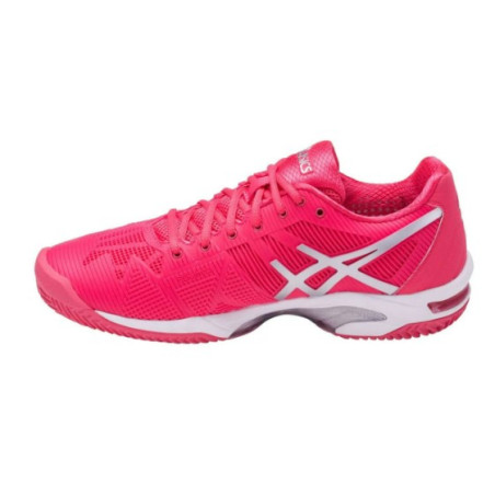 Chaussures ASICS Femme Gel-Solution Speed 3 Terre Battue Rose PE 2017