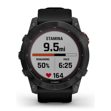 Montre GARMIN FENIX 7X SOLAR Edition Gray avec bracelet Noir PE 2023