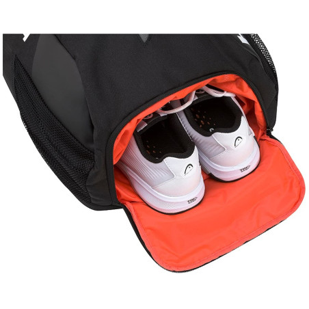 Sac de Tennis HEAD TOUR TEAM BACKPACK Noir / Rouge PE 2022
