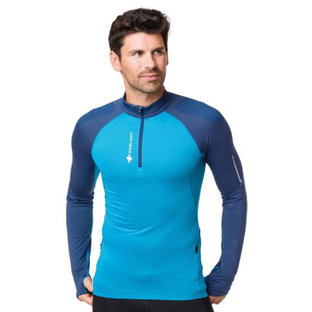 T-Shirt Running Manches Longues RAIDLIGHT Homme Performer LS Top Bleu AH 2019