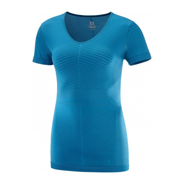 T-Shirt Running SALOMON Femme Elevate Move Bleu...