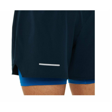 Short Running ASICS Homme ROAD 2-N-1 5IN Bleu...