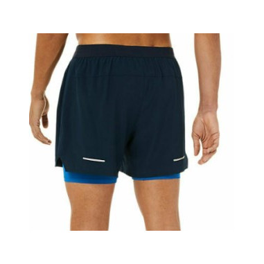 Short Running ASICS Homme ROAD 2-N-1 5IN Bleu...