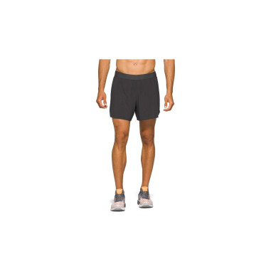 Short Running ASICS Homme ROAD 2N1 5IN Noir
