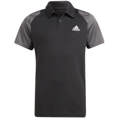 Polo ADIDAS Garçon B CLUB POLO Noir / Gris AH 2021