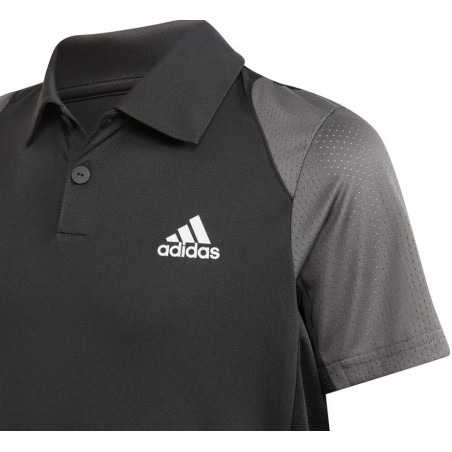Polo ADIDAS Garçon B CLUB POLO Noir / Gris 2021