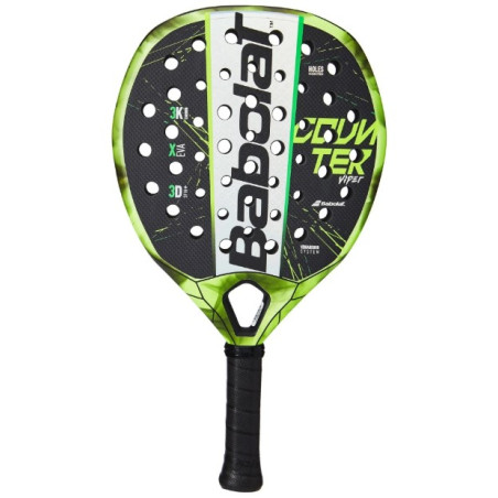 Raquette Padel BABOLAT COUNTER VIPER Jaune / Noir / Vert (365 g) 2021