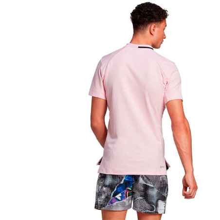 Polo ADIDAS Homme US SERIES Rose / Noir AH 2022