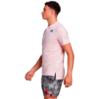 Polo ADIDAS Homme US SERIES Rose / Noir AH 2022