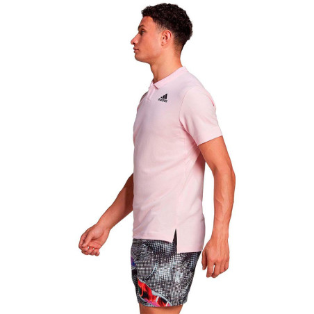 Polo ADIDAS Homme US SERIES Rose / Noir AH 2022