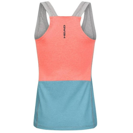 Débardeur HEAD Femme PADEL TECH TANK TOP Gris / Bleu PE 2023 